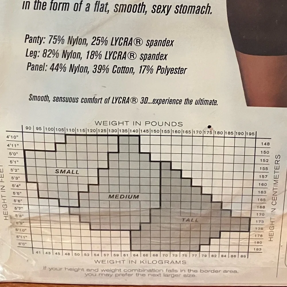 Vintage Mega Bodyshaper Pantyhose Legwear NWT